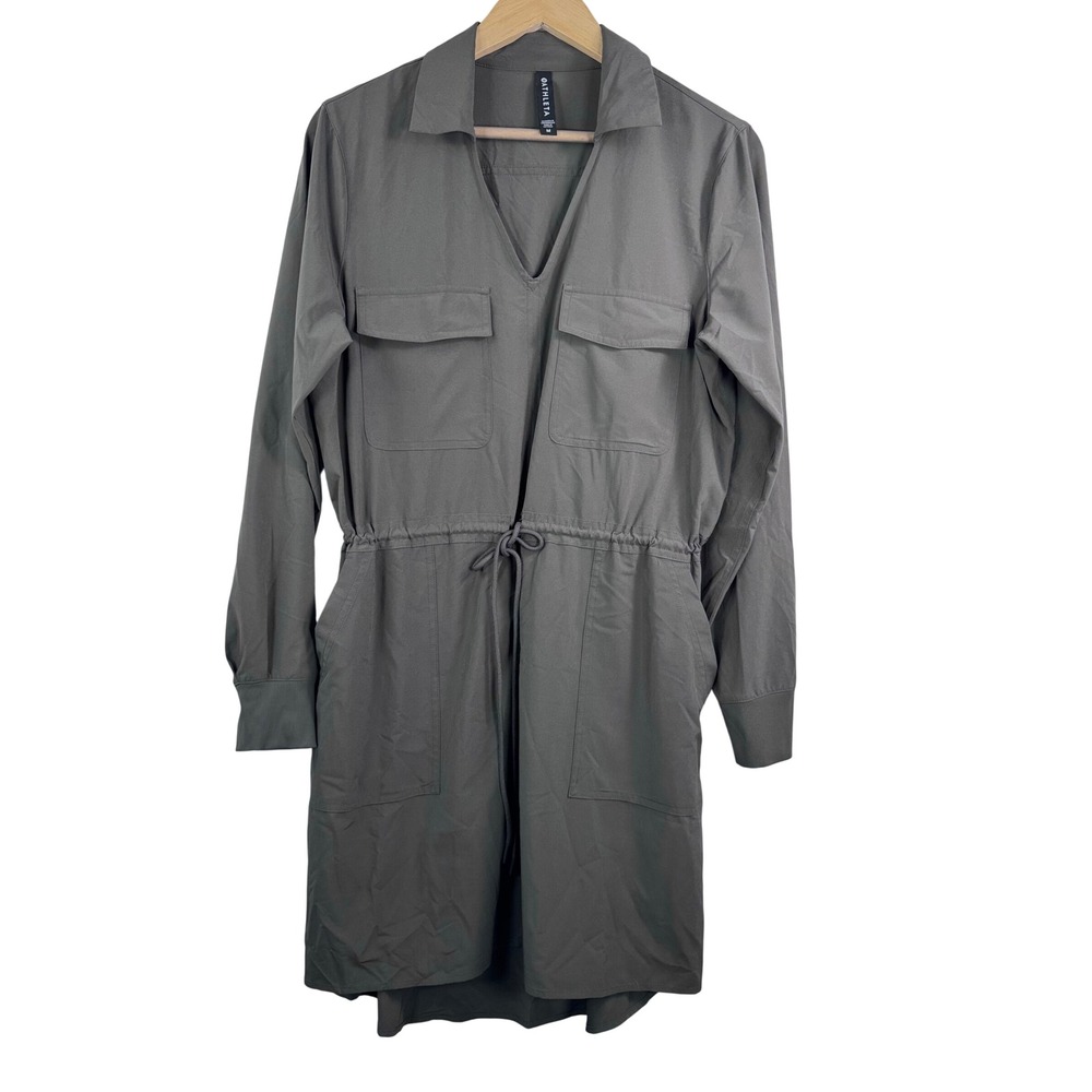 Athleta Zuma Mountain shirt Dress sz M athleisure hiking utility